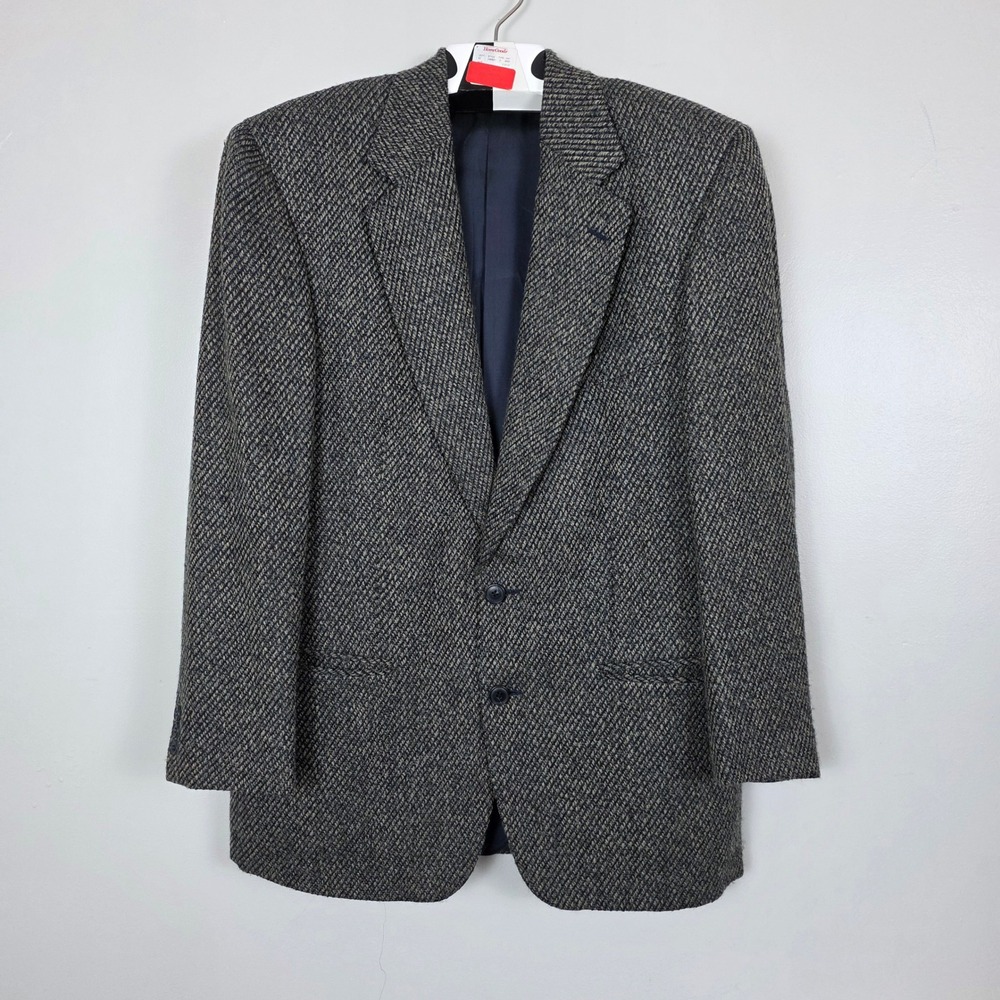 Ermenegildo Zegna Soft Mens Sports Coat Tweed Blazer Wool Blend Two Button 40R